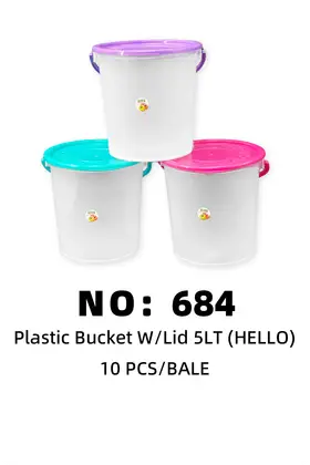 hello 5LT Clear Water Buckets