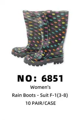 Women Floral Rain Boots 10PAIR/