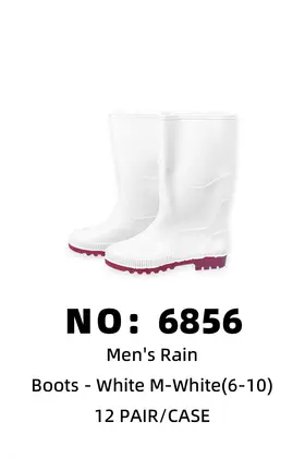 Men White Rain Boots 12PAIR/