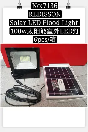 REDISSON Solar Outdoor LED Lights 100W
