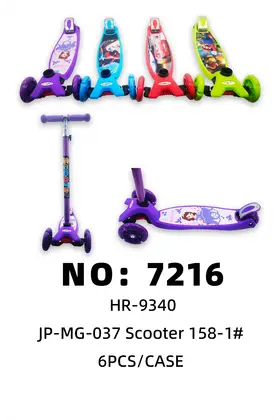Light-Up-Wheel Plastic Scooters