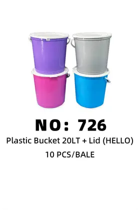 HELLO 20LT Colour Water Buckets