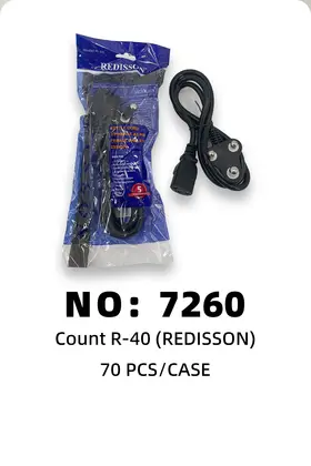 1 Meter Dry-Burn-Protected Power Cords
