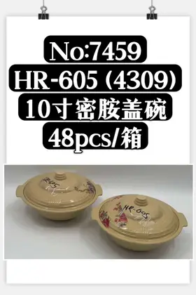 Melamine Lidded Bowls 10 Inch