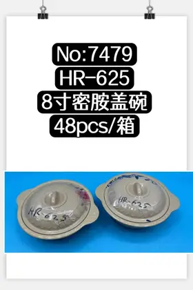8 Inch Melamine Lidded Bowls