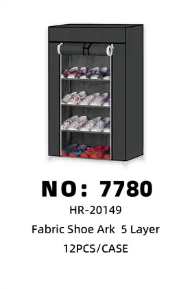 5 Tier Solid Colour Shoe Racks
