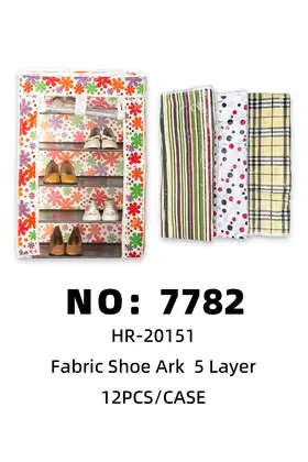 5 Tier Floral Shoe Racks
