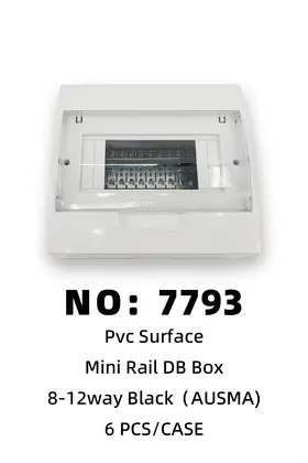 Wall-Use 8-12 Size Black Switch Boxes