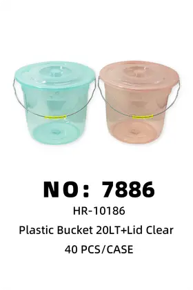 Colour Clear Water Buckets 18LT