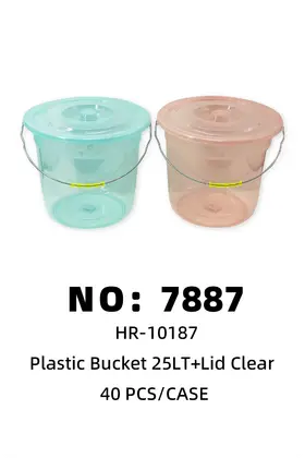 Colour Clear Water Buckets 25LT