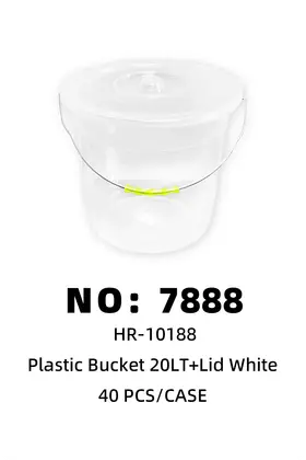 White Clear Water Buckets 18LT