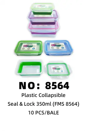 FMS Plastic Folding Lunch Boxes 350ml