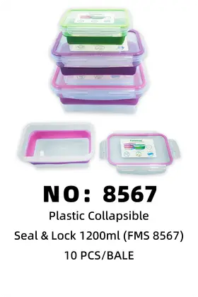 FMS Plastic Folding Lunch Boxes 1200ml